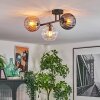 Koyoto Taklampa, kullampa Amber, Klart, Rökfärger, 3-ljuskällor