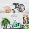 Koyoto Taklampa, kullampa Amber, Klart, Rökfärger, 3-ljuskällor