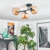 Koyoto Taklampa, kullampa Amber, 3-ljuskällor