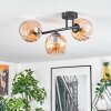 Koyoto Taklampa, kullampa Amber, 3-ljuskällor