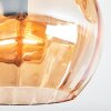 Koyoto Taklampa, kullampa Amber, 3-ljuskällor