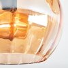 Koyoto Taklampa, kullampa Amber, Rökfärger, 3-ljuskällor