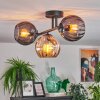 Koyoto Taklampa, kullampa Amber, Rökfärger, 3-ljuskällor