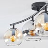 Koyoto Taklampa, kullampa Amber, Klart, Rökfärger, 4-ljuskällor