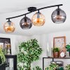Koyoto Taklampa, kullampa Amber, Rökfärger, 4-ljuskällor