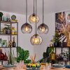 Koyoto Pendellampa, kullampa, Pendelbelysning Amber, Klart, Rökfärger, 4-ljuskällor