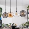 Koyoto Pendellampa, kullampa, Pendelbelysning Amber, Klart, Rökfärger, 4-ljuskällor