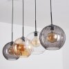 Koyoto Pendellampa, kullampa, Pendelbelysning Amber, Klart, Rökfärger, 4-ljuskällor