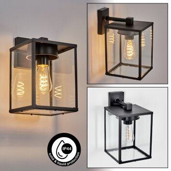 Gramilla vägglampa utomhus, Vägglampa Svart, 1-ljuskällor