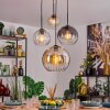 Koyoto Pendellampa, kullampa, Pendelbelysning Amber, Klart, Rökfärger, 4-ljuskällor