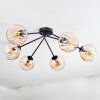 Koyoto Taklampa, kullampa 77.5 cm Amber, Klart, 6-ljuskällor