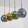 Koyoto Pendellampa, kullampa, Pendelbelysning Blå, Guld, Grön, 4-ljuskällor