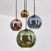 Koyoto Pendellampa, kullampa, Pendelbelysning Blå, Guld, Grön, Kopparfärg, 4-ljuskällor