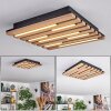 Vorlix Taklampa LED träoptik, Svart, 1-ljuskällor