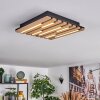 Vorlix Taklampa LED träoptik, Svart, 1-ljuskällor