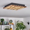 Vorlix Taklampa LED träoptik, Svart, 1-ljuskällor