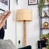Cavaca Golvlampa Naturfärger, Svart, 1-ljuskällor