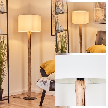 Bassagoda Golvlampa Naturfärger, Svart, 1-ljuskällor