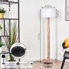 Bassagoda Golvlampa Naturfärger, Svart, 1-ljuskällor