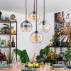 Koyoto Pendellampa, kullampa, Pendelbelysning Amber, Klart, Rökfärger, 4-ljuskällor