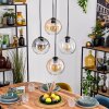 Koyoto Pendellampa, kullampa, Pendelbelysning Amber, Klart, Rökfärger, 4-ljuskällor