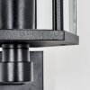 Monfanim vägglampa utomhus, Vägglampa Svart, 1-ljuskällor, Rörelsedetektor