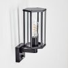 Monfanim vägglampa utomhus, Vägglampa Svart, 1-ljuskällor, Rörelsedetektor