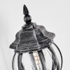 Lentua vägglampa utomhus, Vägglampa Svart, Silver, 1-ljuskällor