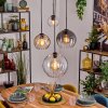 Koyoto Pendellampa, kullampa, Pendelbelysning Amber, Klart, Rökfärger, 4-ljuskällor