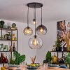 Koyoto Pendellampa, kullampa, Pendelbelysning Amber, Klart, Rökfärger, 4-ljuskällor