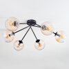Koyoto Taklampa, kullampa 77.5 cm Amber, Klart, 6-ljuskällor