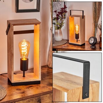 Kabimoi Bordslampa Naturfärger, Svart, 1-ljuskällor