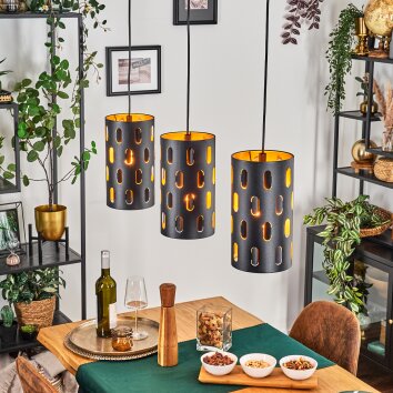 Rolin Pendellampa, Pendelbelysning Svart, 3-ljuskällor