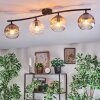 Ripoll Taklampa, kullampa Amber, Klart, Rökfärger, 4-ljuskällor