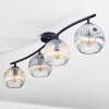 Ripoll Taklampa, kullampa Amber, Klart, Rökfärger, 4-ljuskällor