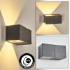 Fanor vägglampa utomhus, Up & Down Lampa, Vägglampa LED Antracit, 1-ljuskällor