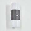 Felor vägglampa utomhus, Up & Down Lampa, Vägglampa LED Antracit, 2-ljuskällor, Rörelsedetektor