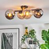 Koyoto Taklampa, kullampa Amber, Krom, Rökfärger, 4-ljuskällor