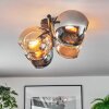 Koyoto Taklampa, kullampa Amber, Krom, Rökfärger, 4-ljuskällor