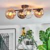 Koyoto Taklampa, kullampa Amber, Krom, Klart, Rökfärger, 4-ljuskällor