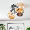 Koyoto Taklampa, kullampa Amber, Krom, Klart, Rökfärger, 4-ljuskällor