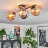 Koyoto Taklampa, kullampa Amber, Krom, Klart, Rökfärger, 4-ljuskällor