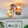 Koyoto Taklampa, kullampa Amber, Krom, Klart, Rökfärger, 4-ljuskällor