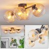 Koyoto Taklampa, kullampa Amber, Klart, 4-ljuskällor