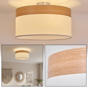 Pontresina Taklampa Nickel matt, 3-ljuskällor