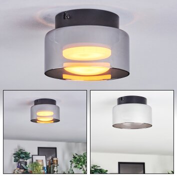 Folar Taklampa LED Svart, 1-ljuskällor