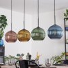 Koyoto Pendellampa, kullampa, Pendelbelysning Blå, Guld, Grön, Kopparfärg, 4-ljuskällor