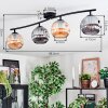 Ripoll Taklampa, kullampa Amber, Rökfärger, 4-ljuskällor