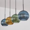 Koyoto Pendellampa, kullampa, Pendelbelysning Blå, Guld, Grön, 4-ljuskällor