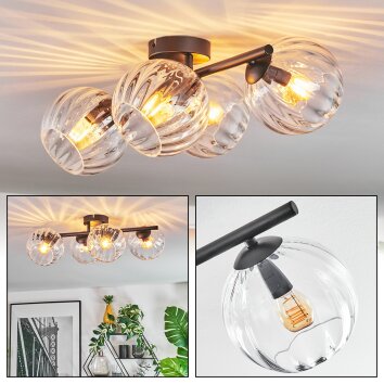 Koyoto Taklampa, kullampa Klart, 4-ljuskällor